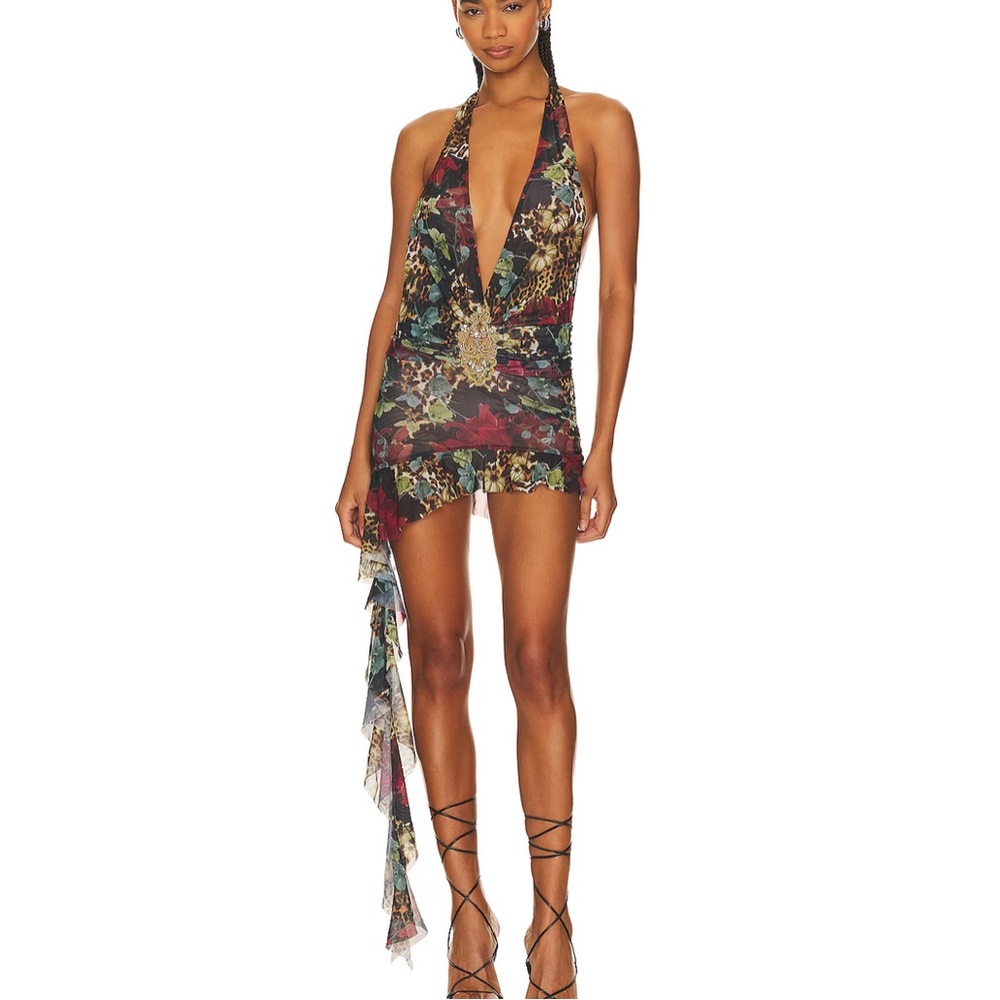 JADED LONDON cindy plunge mini dress